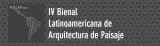 Logo de IV Bienal Latinoamericana de Arquitectura de Paisaje